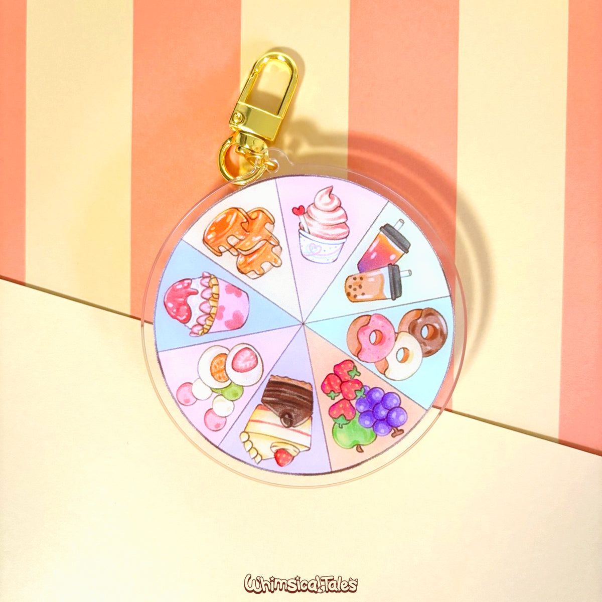 Dessert Decider Spinner Keychain