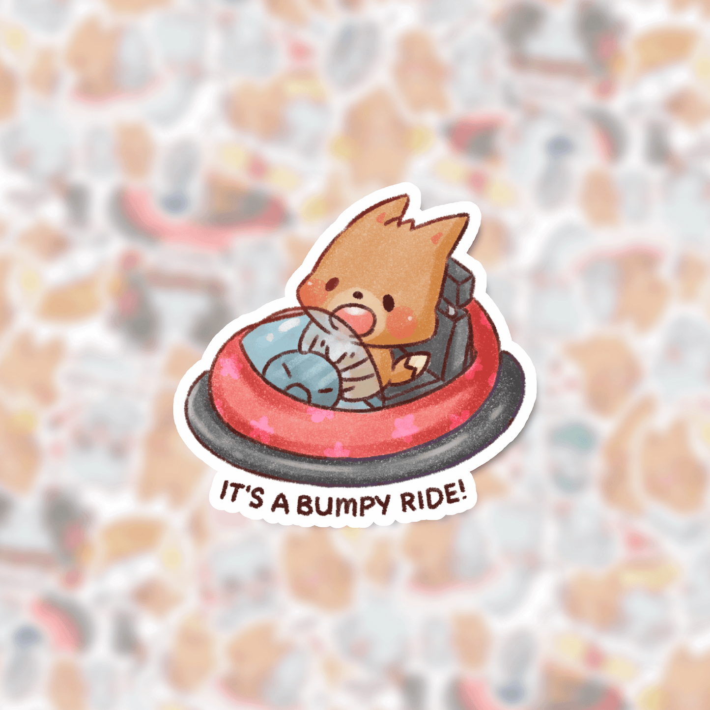 Bumpy ride | Die cut stickers