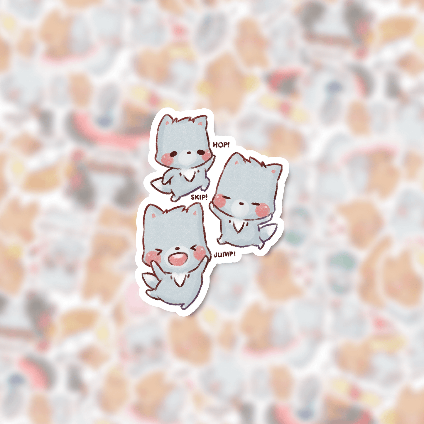 Skipping Nyx | Die cut stickers