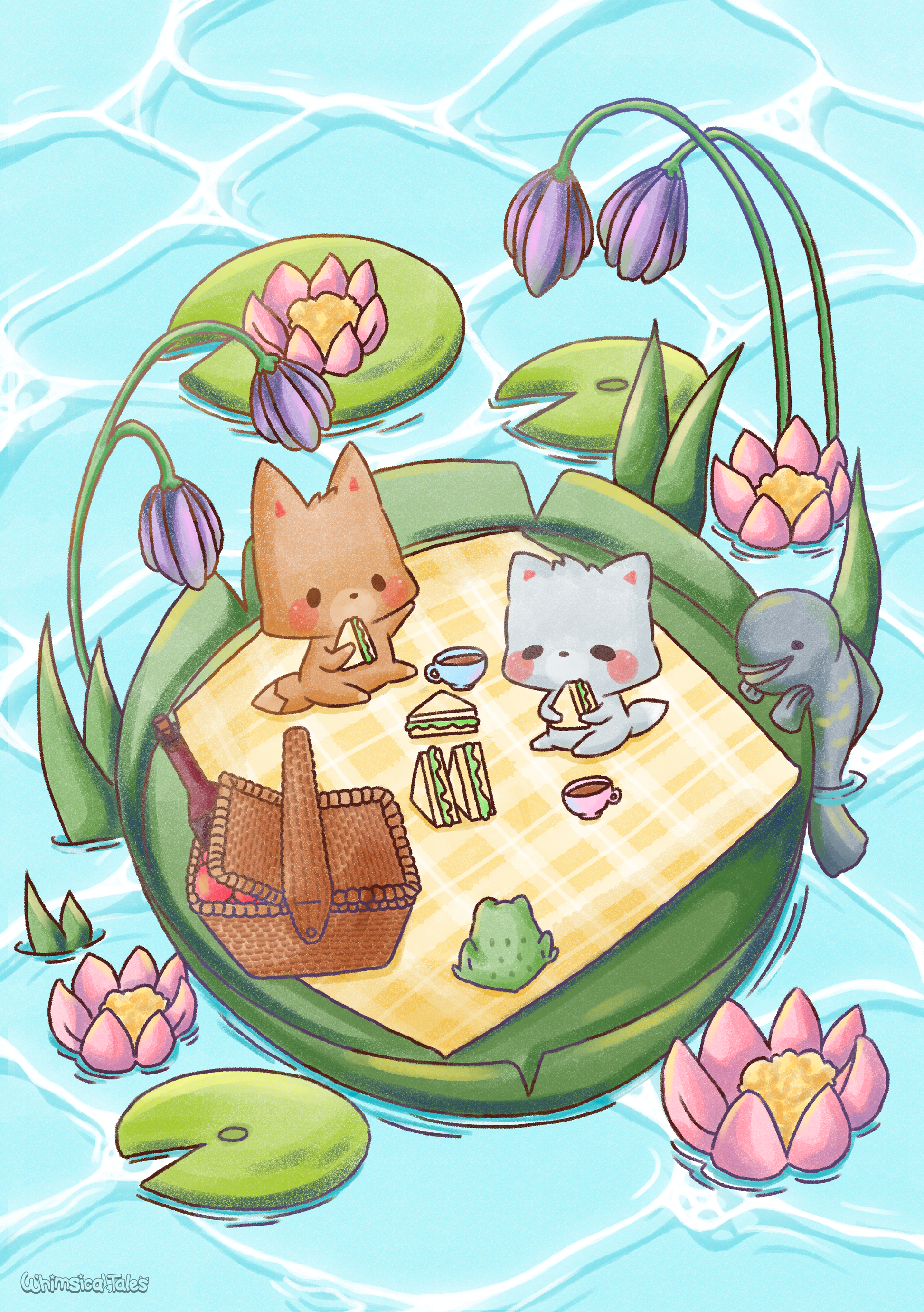 Lilypad Picnic print