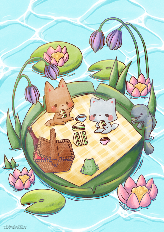Lilypad Picnic print