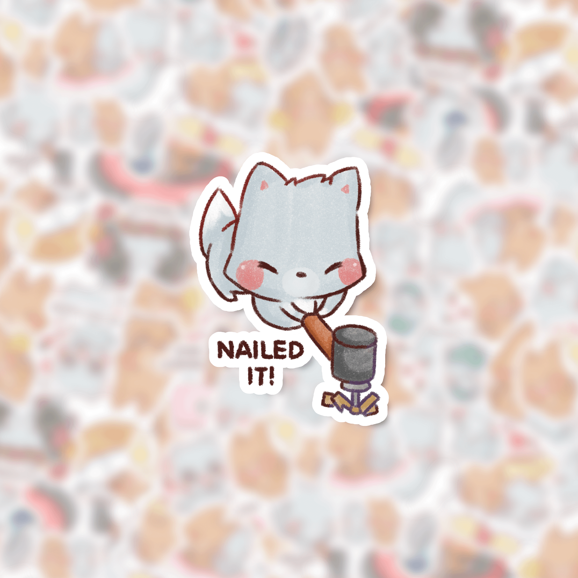 Nailed it! | Die cut stickers