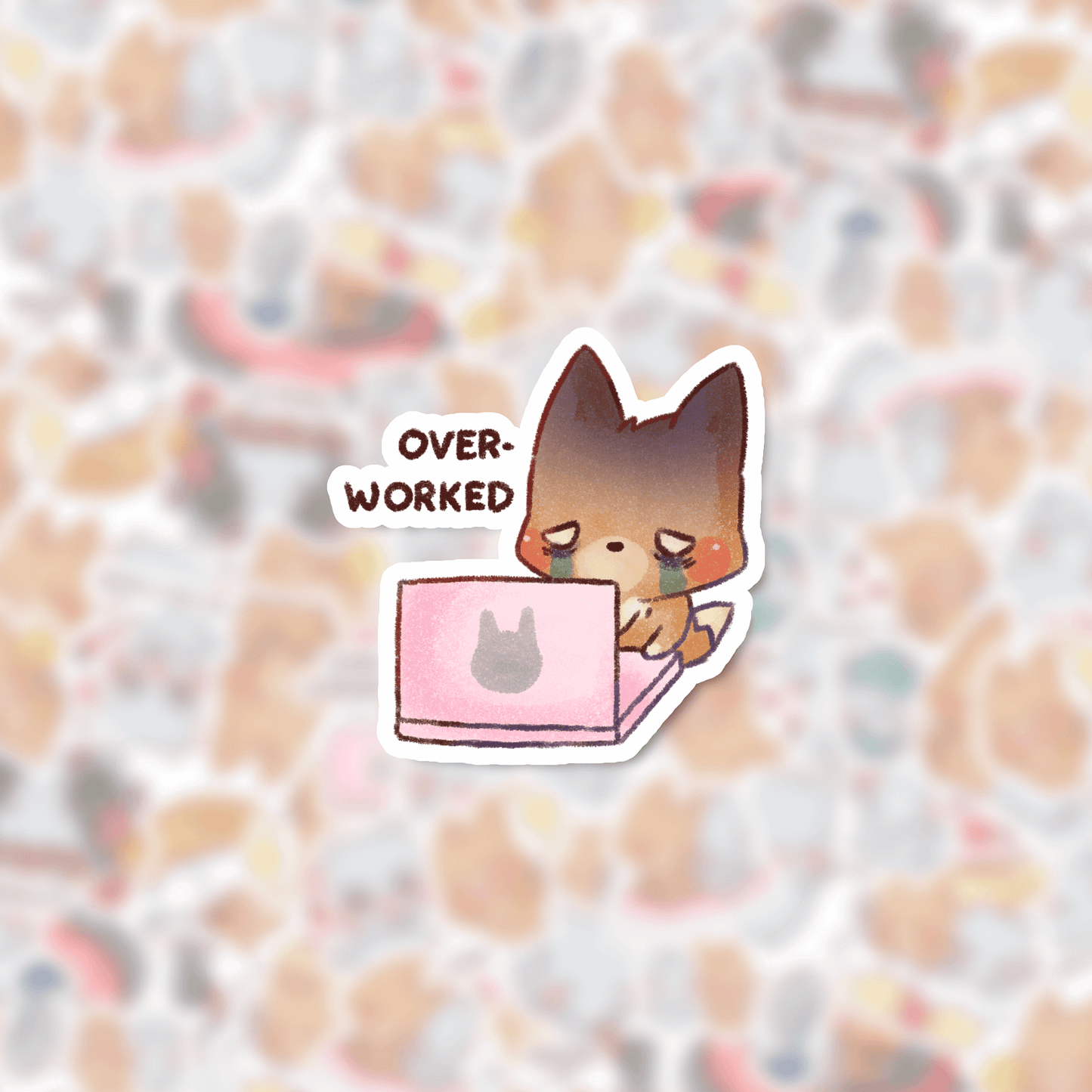 Overworked Lumi | Die cut stickers