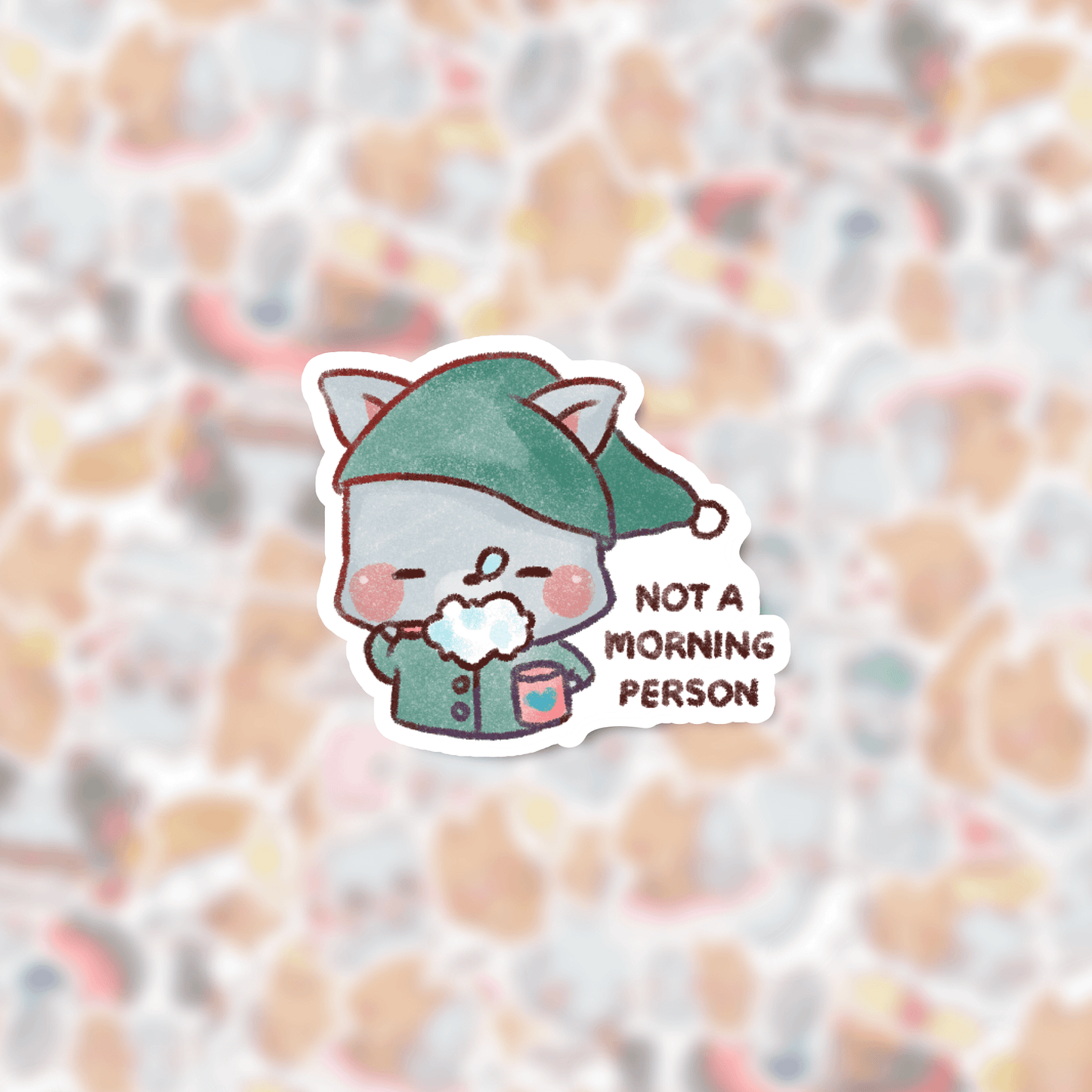 Not a morning person | Die cut stickers