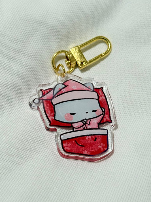 Sleepy Nyx | Acrylic Keychain