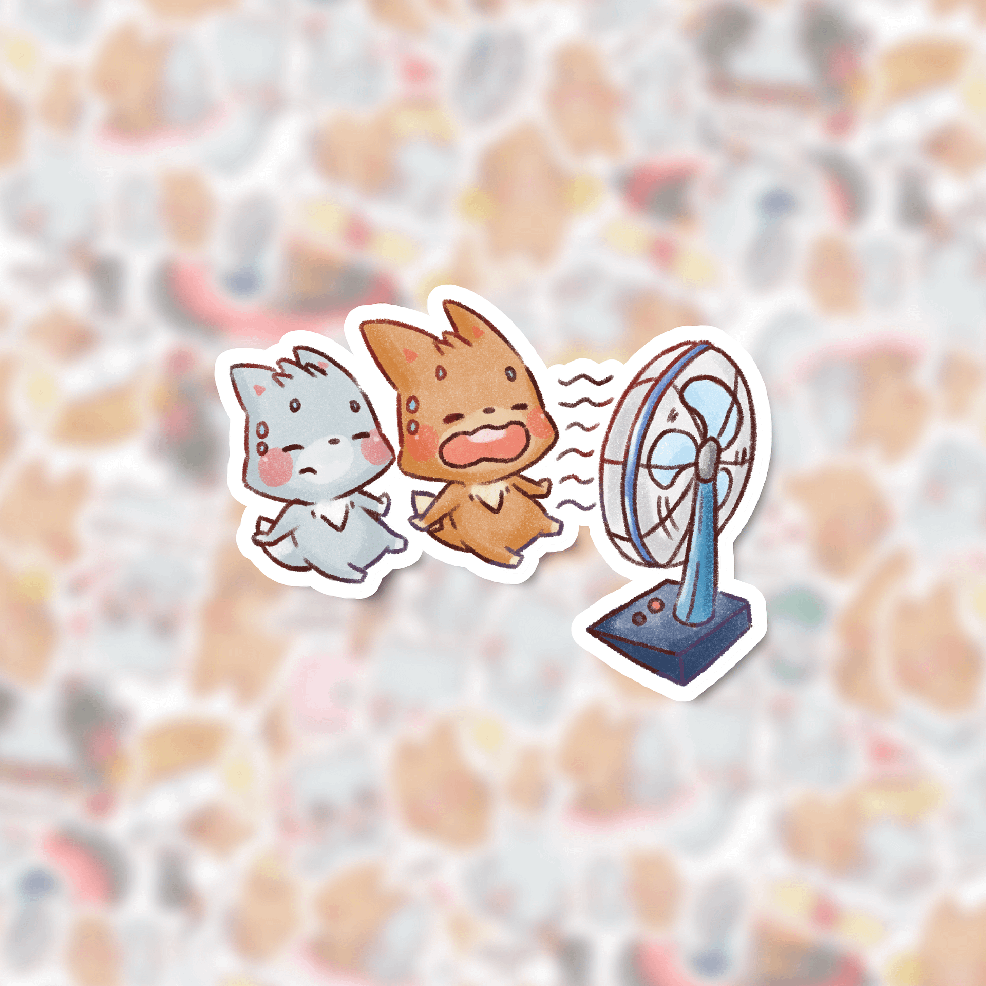 Heat wave | Die cut stickers