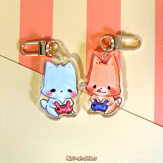Number One Duo Magnetic Keychain