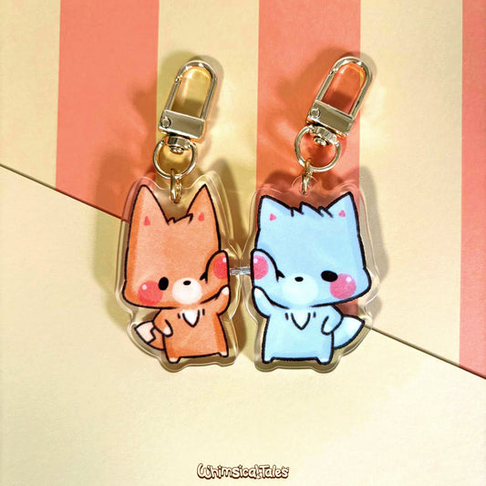 Loving Duo Magnetic Keychain