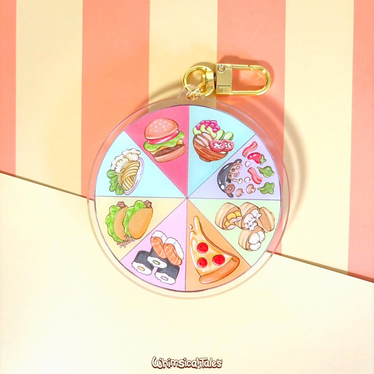 Meal Decider Spinner Keychain