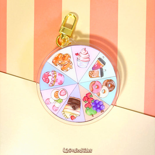 Dessert Decider Spinner Keychain