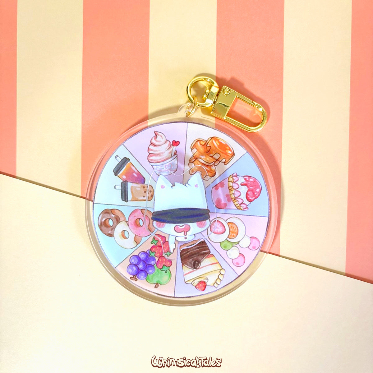 Dessert Decider Spinner Keychain