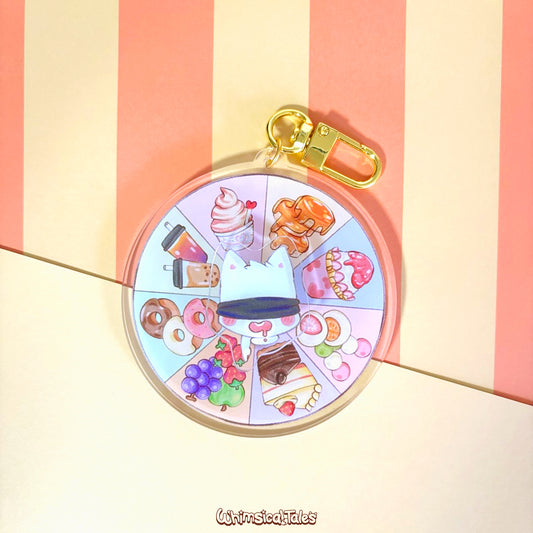 Dessert Decider Spinner Keychain