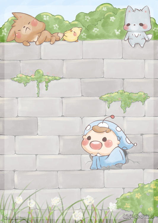 Fun at the Brick Wall | A6 Notepad