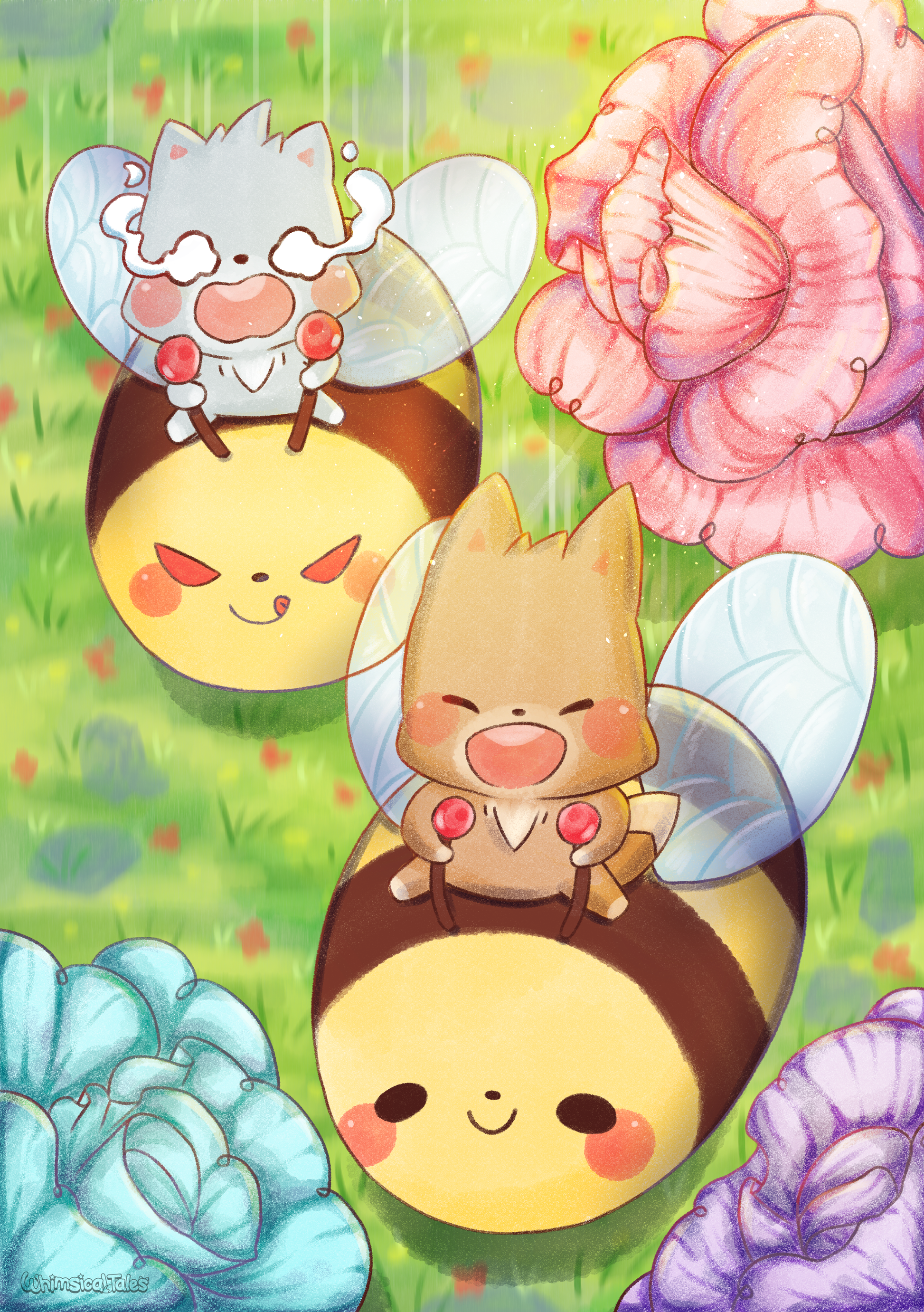 Flying with the Bees print