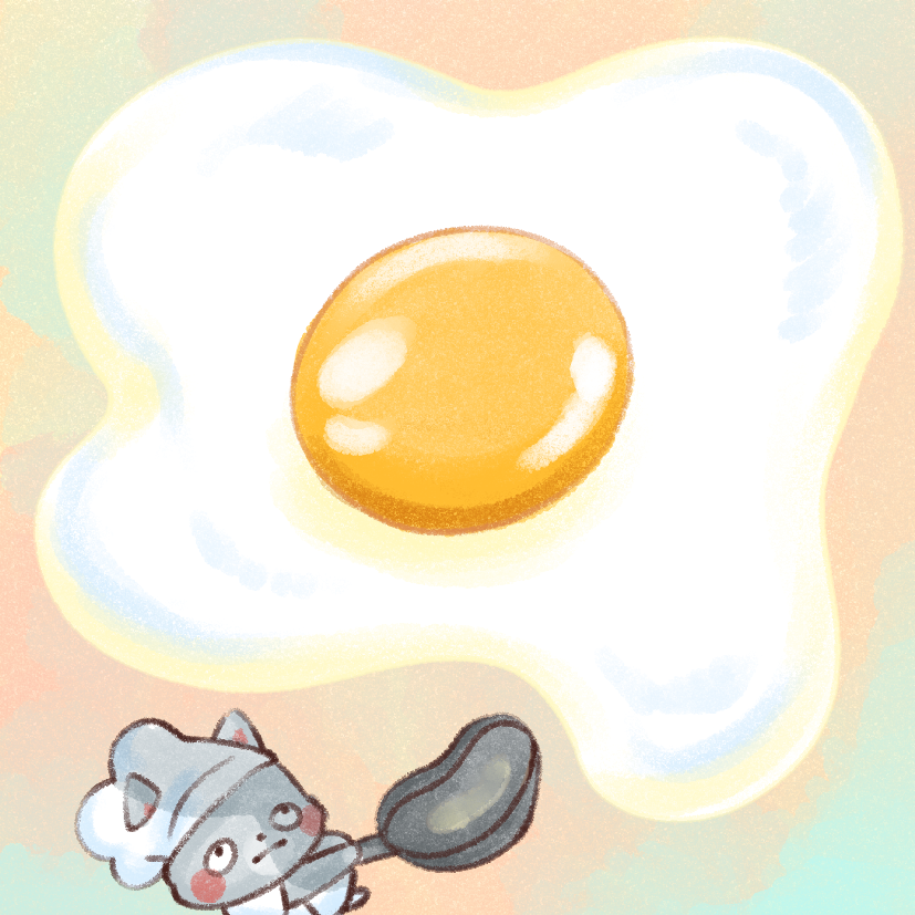 Fried Egg | 6cm memopad