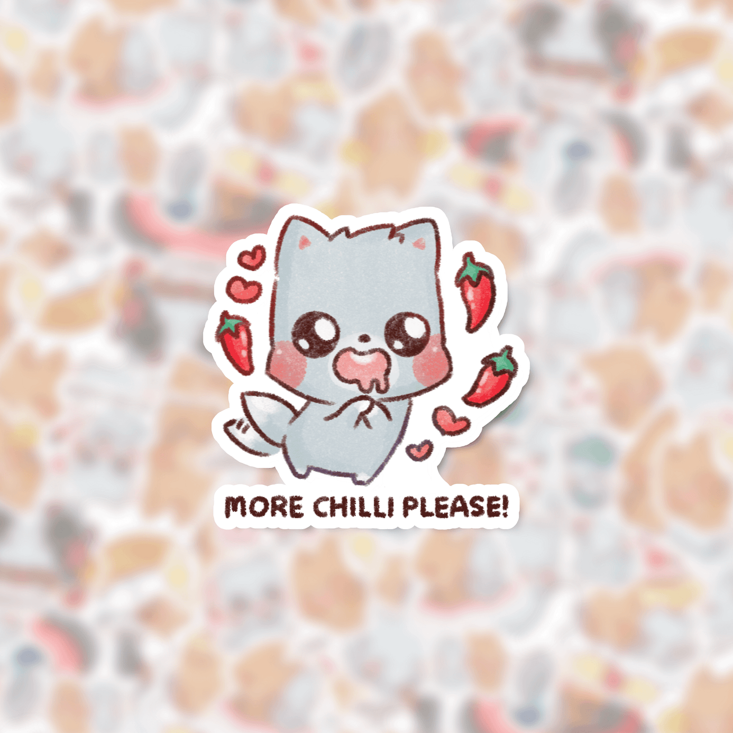 More Chilli Please | Die cut stickers