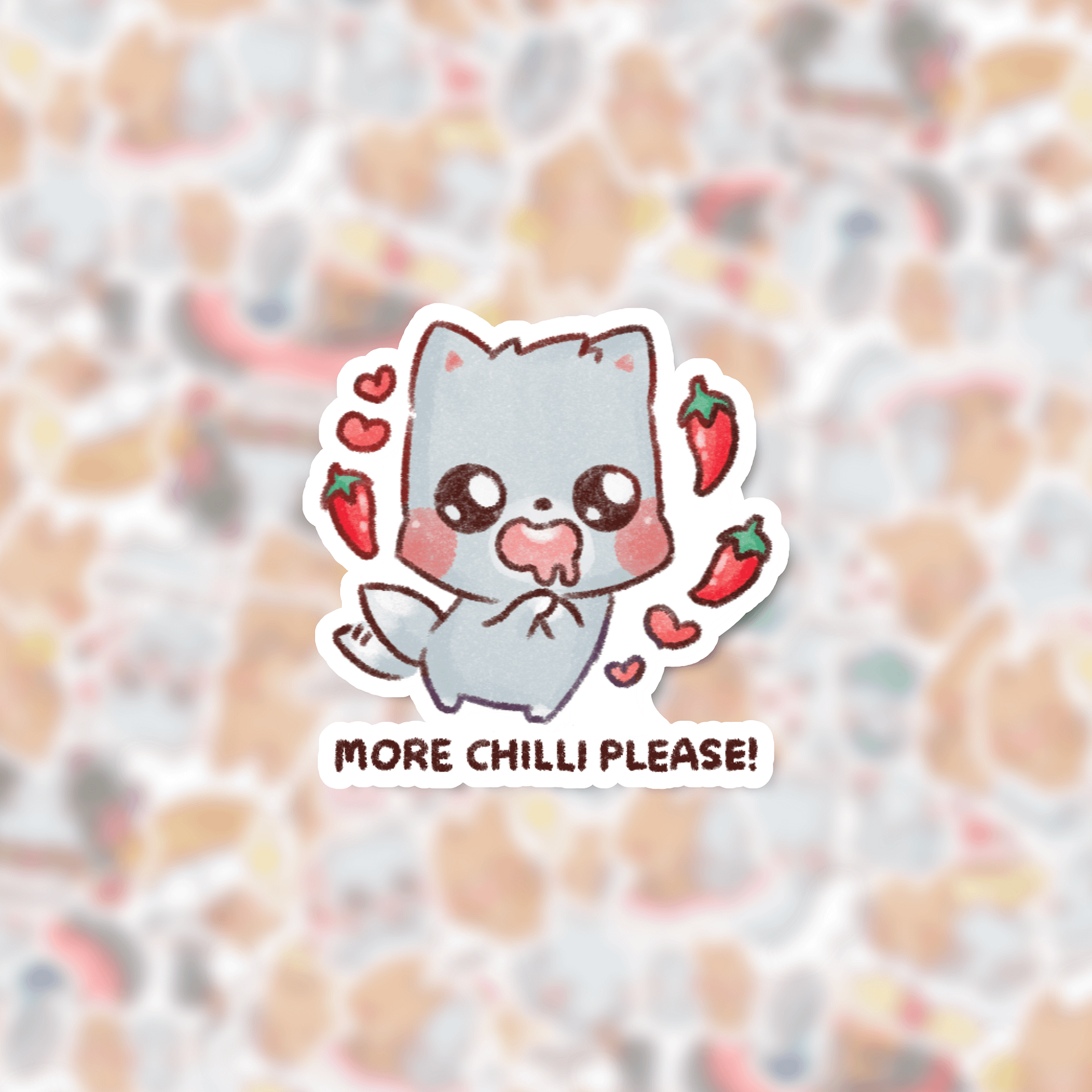 More Chilli Please | Die cut stickers