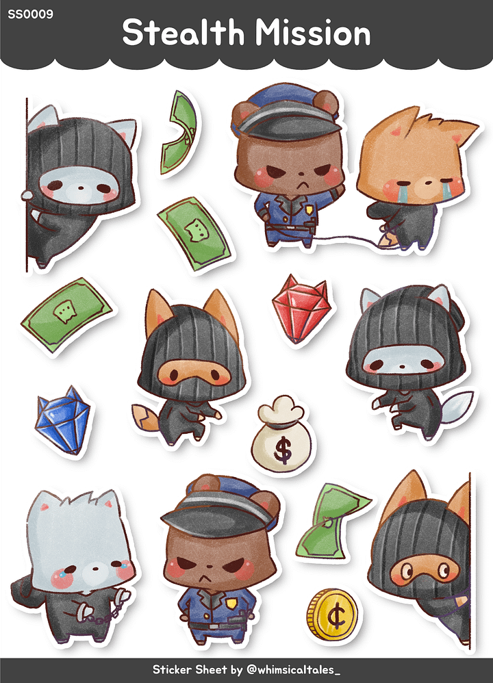 Stealth Mission | Sticker Sheet