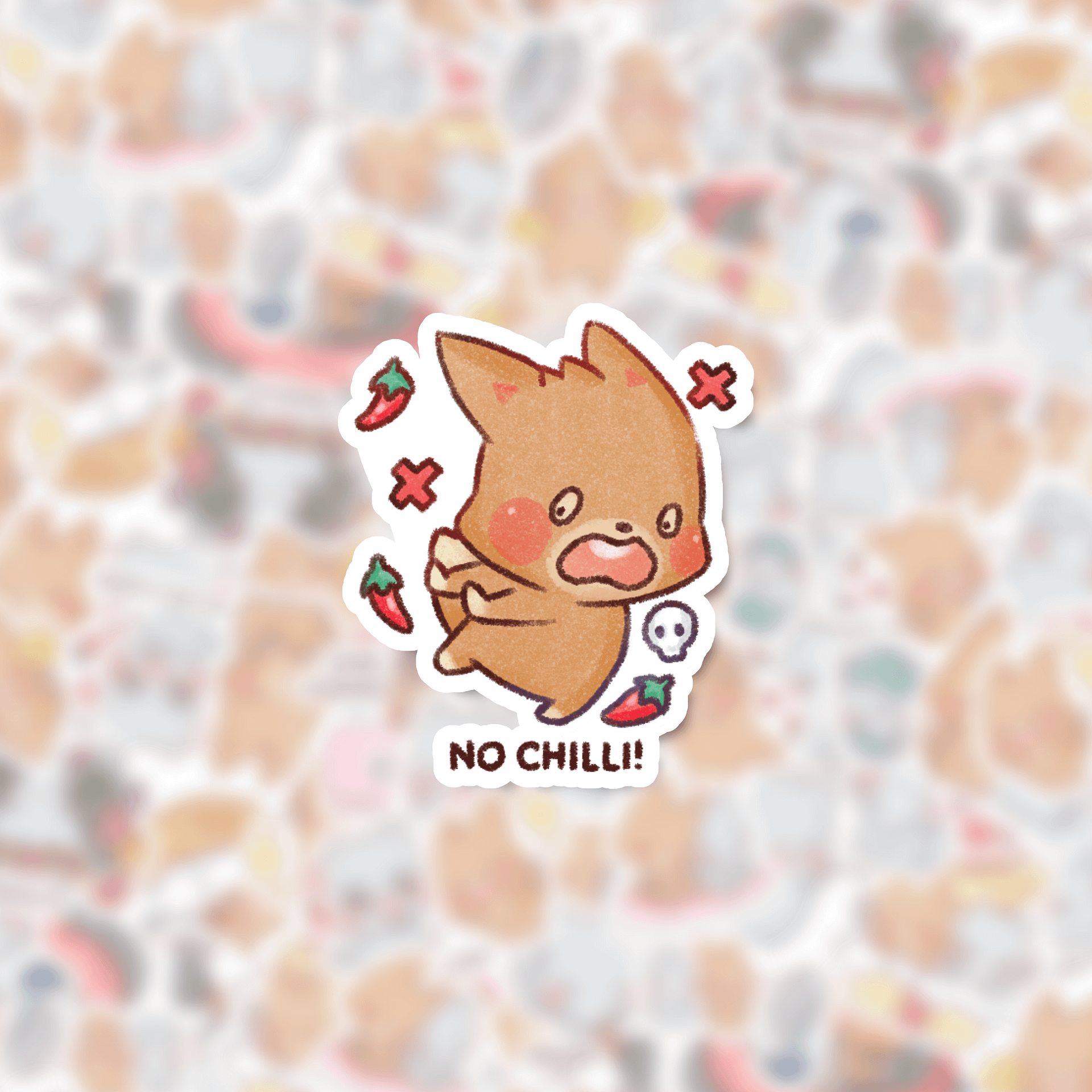 No Chilli! | Die cut stickers