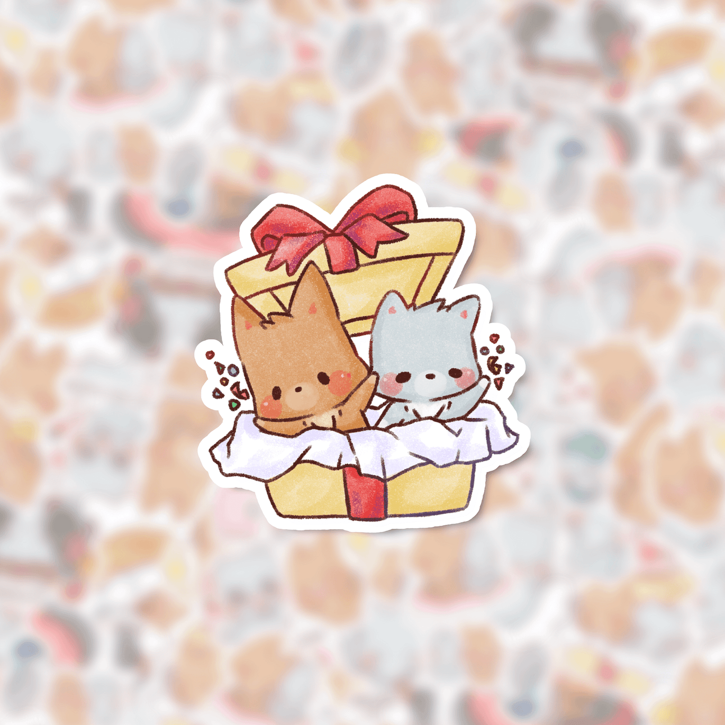 Gift box | Die cut stickers