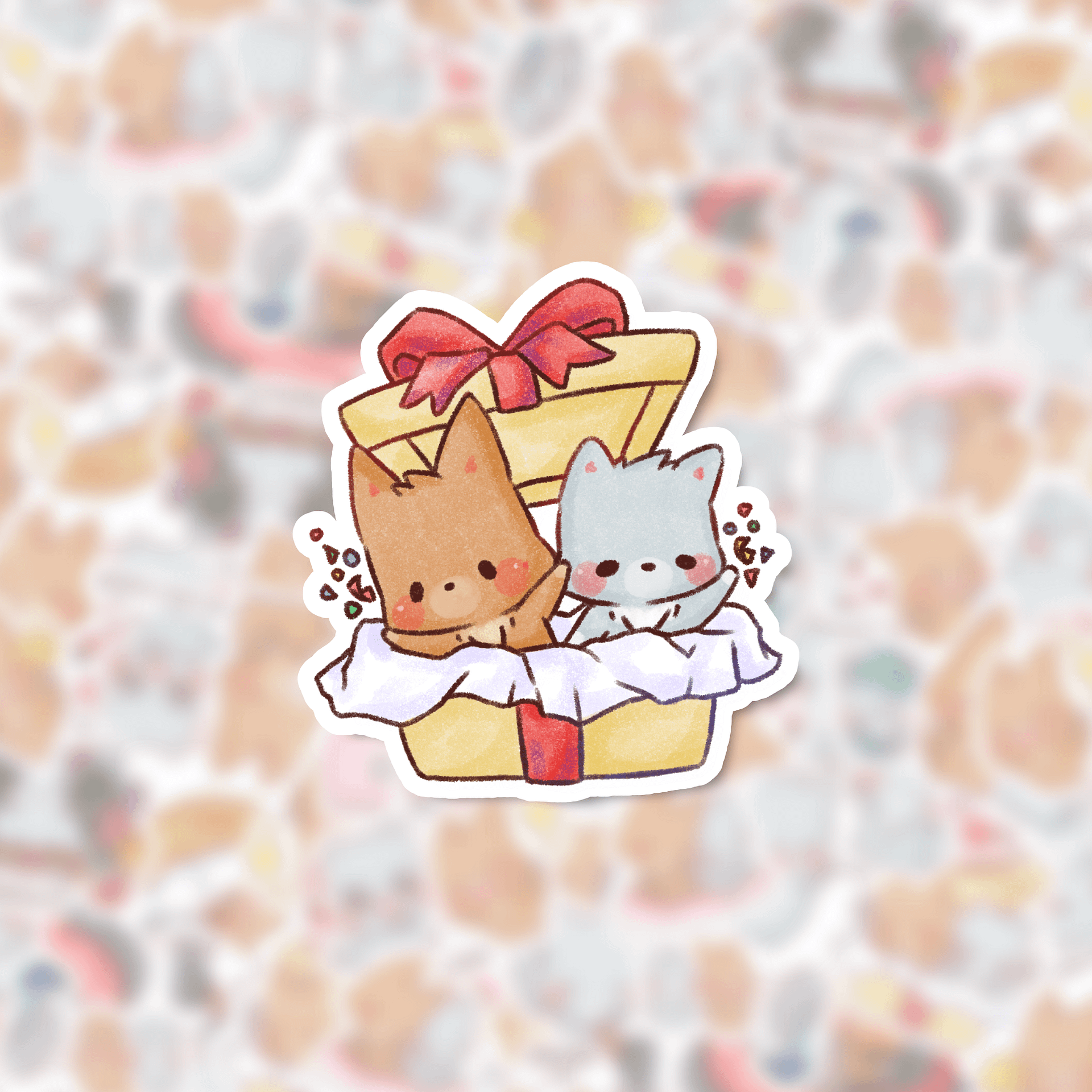 Gift box | Die cut stickers