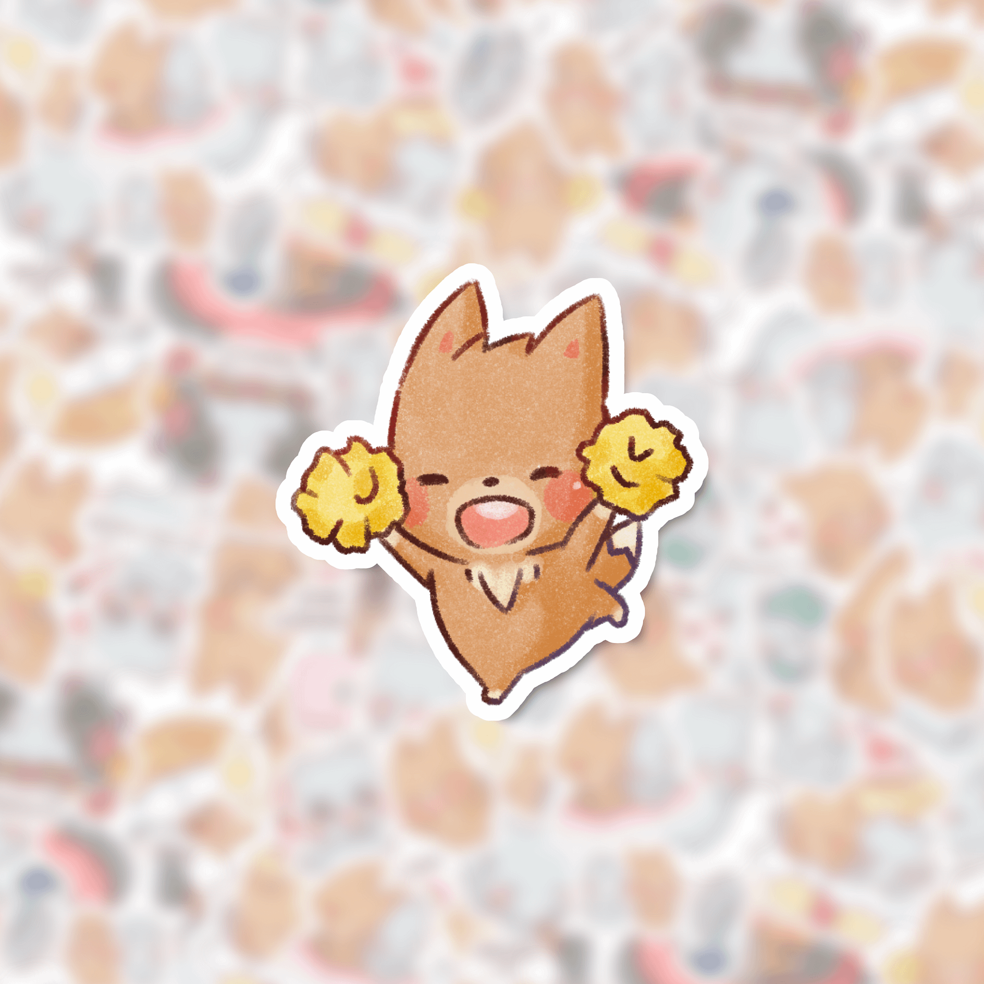 Cheering Lumi | Die cut stickers