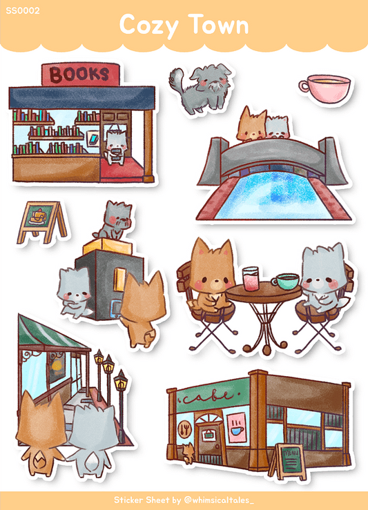 Cozy Town | Sticker Sheet