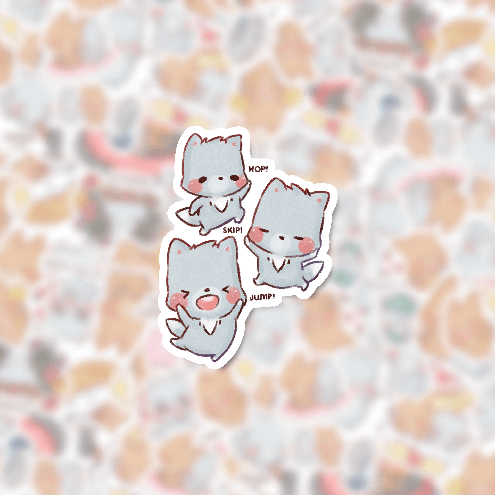 Skipping Nyx | Die cut stickers